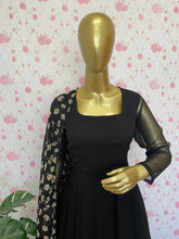 Black chiffon anarkali - kasumi.in